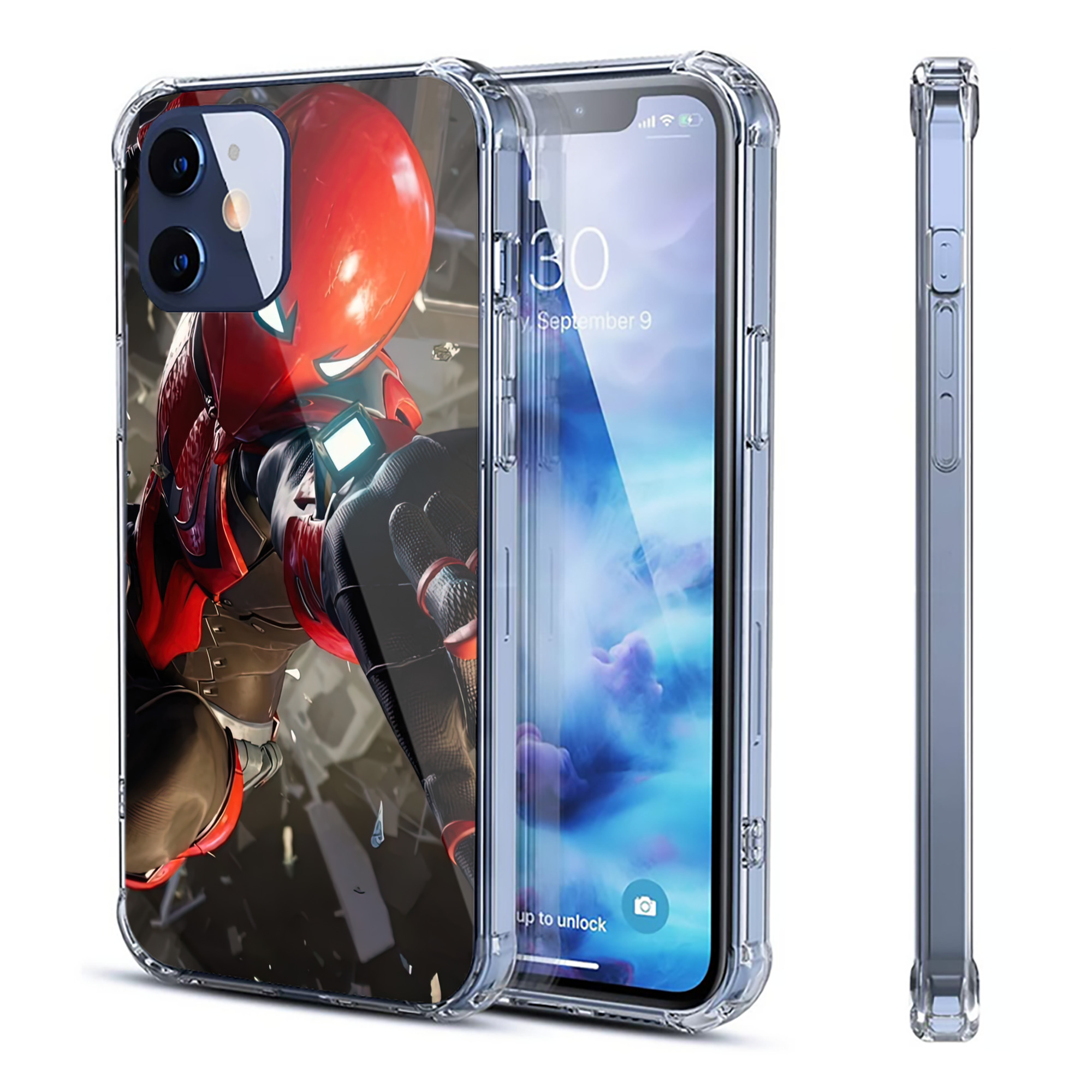 （画像用） Spider Man スパイダーマン 【iPhone 12シリーズ対応】透明スマホケース（クリアソフトケース）
